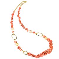 Collar Koliè 925 Mujer in Plata Corallo CLEVROS06 - CLEVROS06